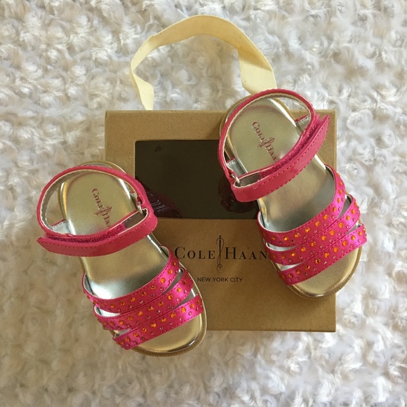 🎉HP🎉Cole Haan Pink Baby/Toddler Sandals (NIB) - 4 - Picture 1 of 6